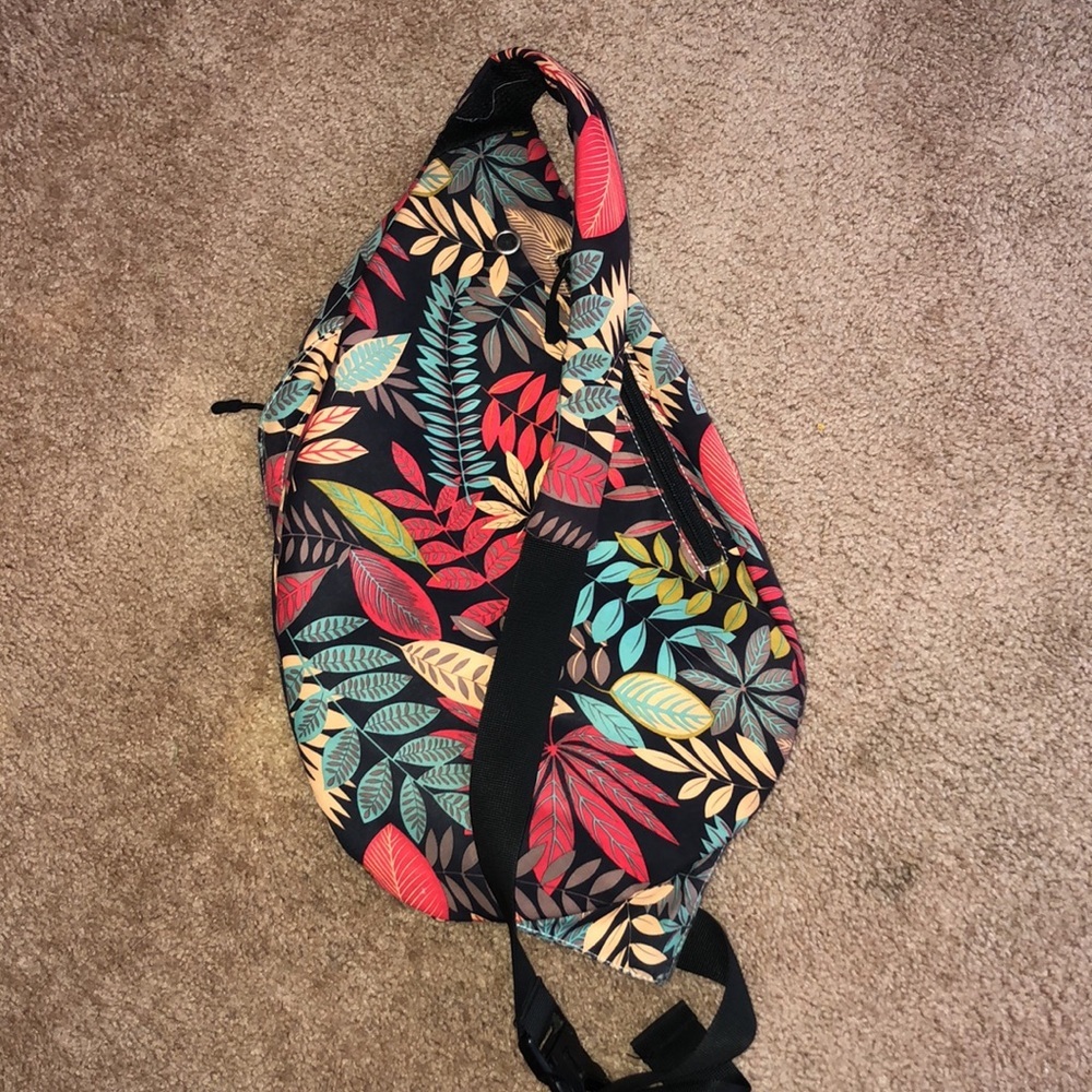 Tropical floral, cross, body bag, travel, bag, small travel bag carry bag purse - Picture 6 of 8